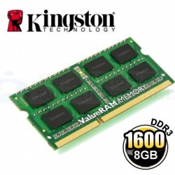 金士頓 8GB DDR3 1600筆記型記憶體(KVR16S11/8)