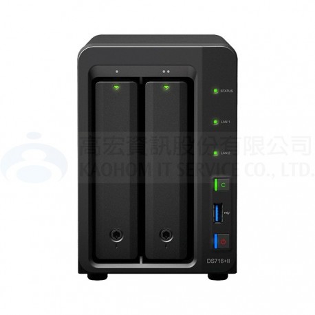 DiskStation DS716+II 群暉 Synology 2Bay 桌上型NAS