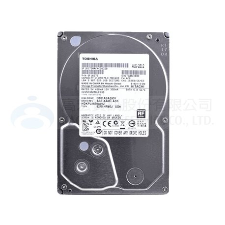 AV 2TB Toshiba 3.5吋 SATA 影音監控硬碟(DT01ABA200V)