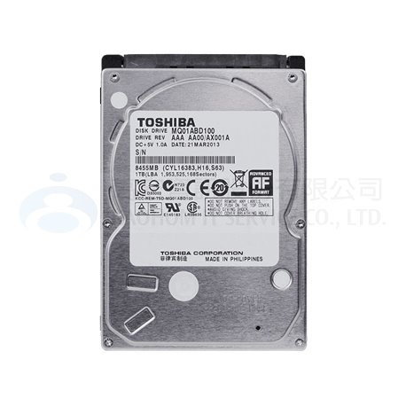 電腦用硬碟 1TB Toshiba 2.5吋 SATA (MQ01ABD100)